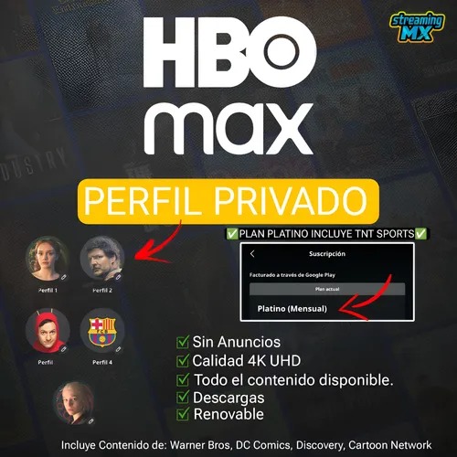 HBO MAX PLATINO - PERFIL